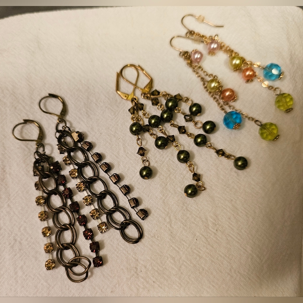 3 Pairs of Earrings